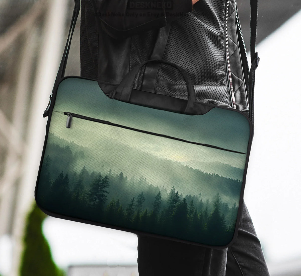 Misty Forest Nordic Laptop Sleeve - Deskneko