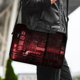 Red Cyberpunk Laptop Sleeve & Bag - Deskneko