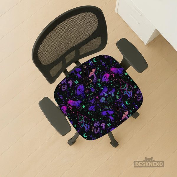 Neon Mushrooms Chair Cover - Deskneko