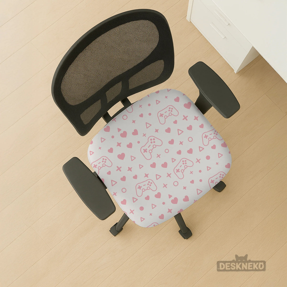 Pink Gamer Chair Cover - Deskneko