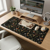 Dark Botanical Desk Mat Mousepad - Desk Mat - Deskneko - Desk Mats & Mousepads