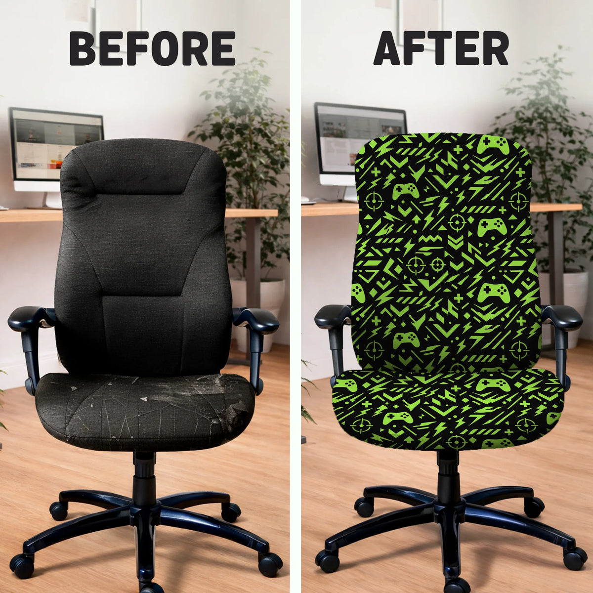 Neon Gaming Chair Cover - Deskneko