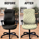 Green Floral Chair Cover - Deskneko