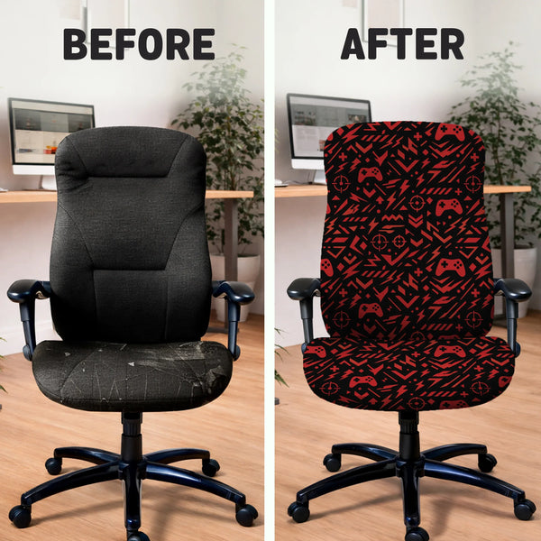 Red Gaming Chair Cover - Deskneko