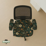 Dark Floral Chair Cover - Deskneko