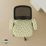 Green Floral Chair Cover - Deskneko
