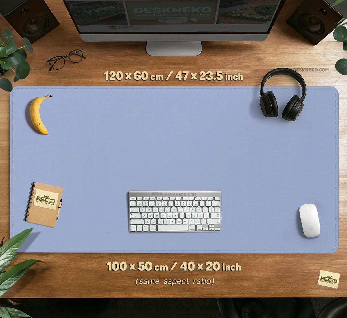 Periwinkle Blue Mousepad - Deskneko