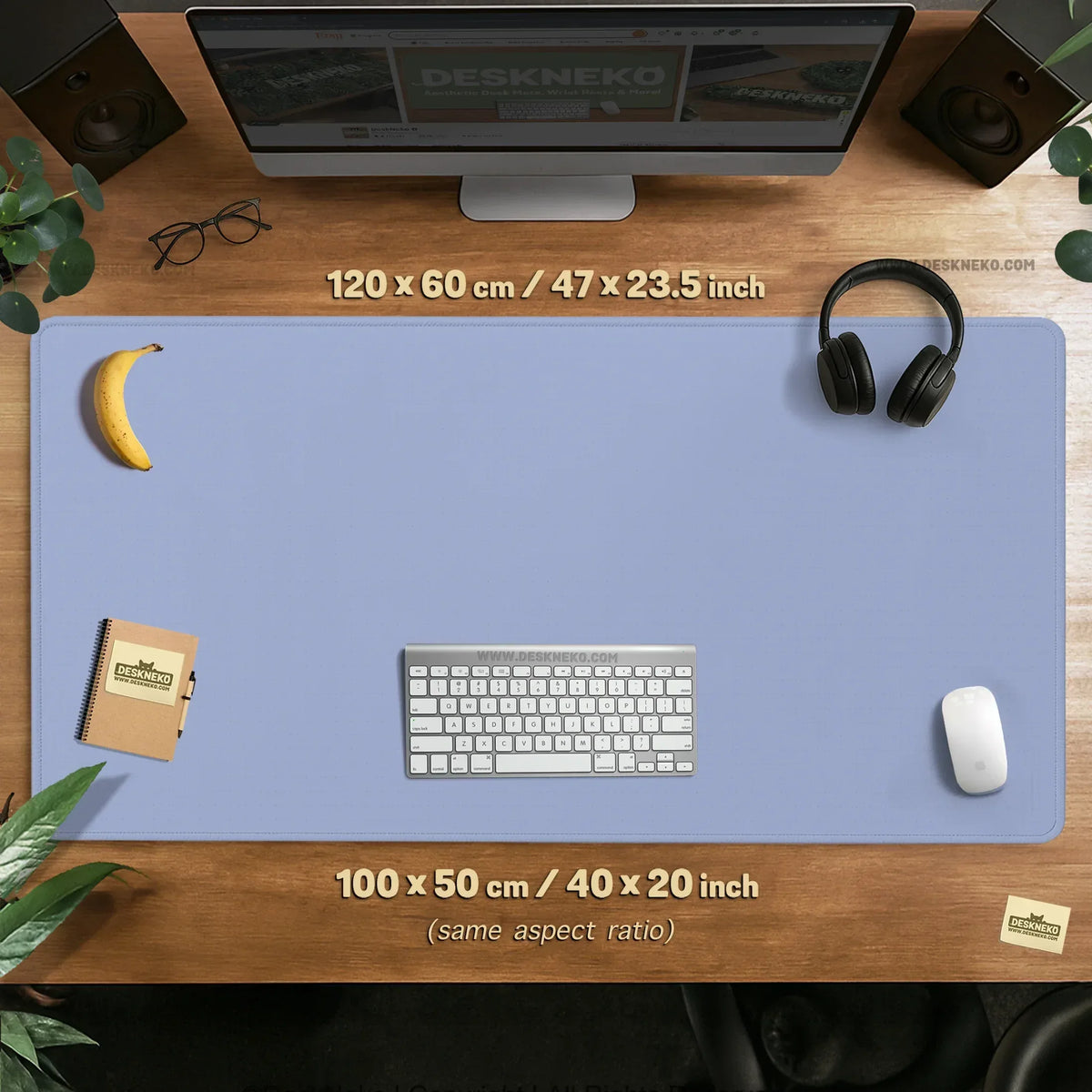 Periwinkle Blue Mousepad - Deskneko