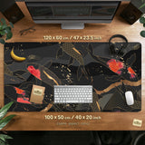 Koi Fish Art Desk Mat Mousepad - Desk Mat - Deskneko - Desk Mats & Mousepads