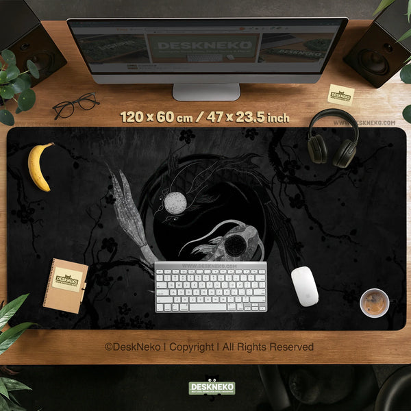Yin Yang Koi Deskmat - Deskneko