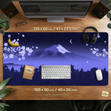 Blue Mount Fuji Desk Mat Mousepad - Desk Mat - Deskneko - Desk Mats & Mousepads