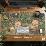 Kawaii Bear Desk Mat XXL Extended Mousepad for Keyboard and Desk - Deskneko