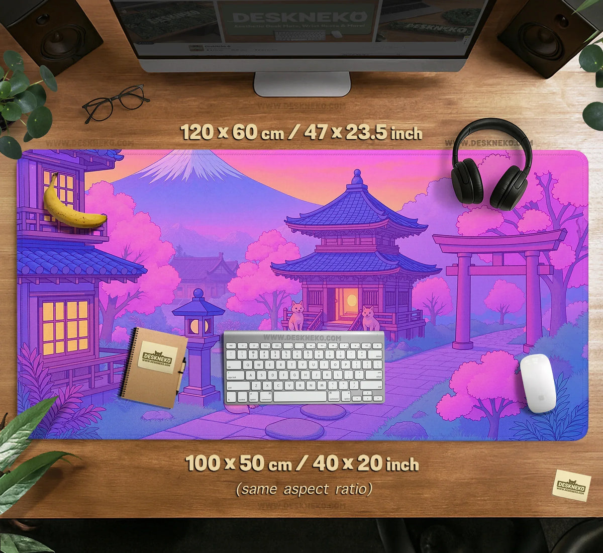Pastel Sakura Anime Mousepad - Deskneko