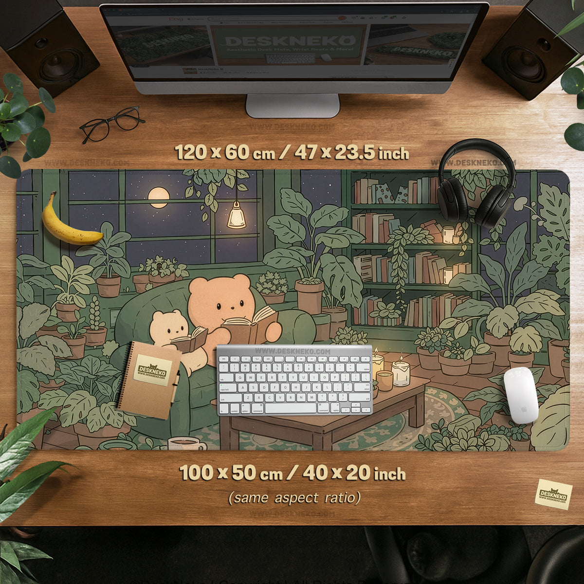 Cute Bears Desk Mat Mouse Pad - Desk Mat - Deskneko - Desk Mats & Mousepads