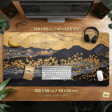 Gold Abstract Mousepad - Deskneko