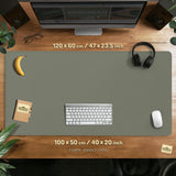 Eucalyptus Sage Desk Mat, Minimalist Extended Mousepad, Waterproof - Deskneko