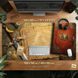 Fantasy Map Deskmat Mousepad, - Deskneko