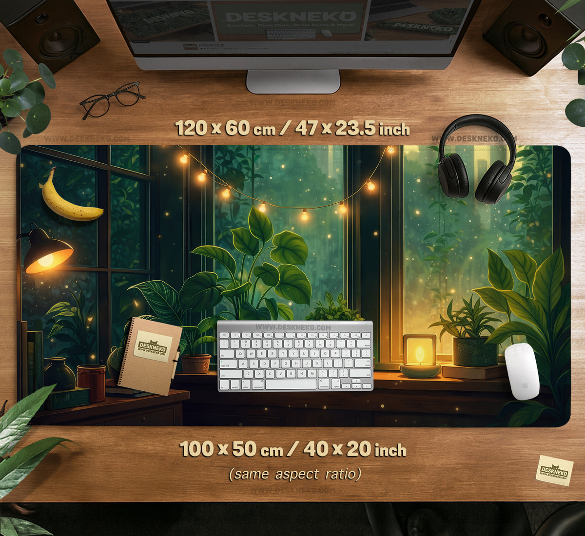 Lofi Aesthetic Desk Mat Mousepad - Desk Mat - Deskneko - Desk Mats & Mousepads