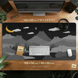Midnight Cat Mountains Mousepad - Deskneko