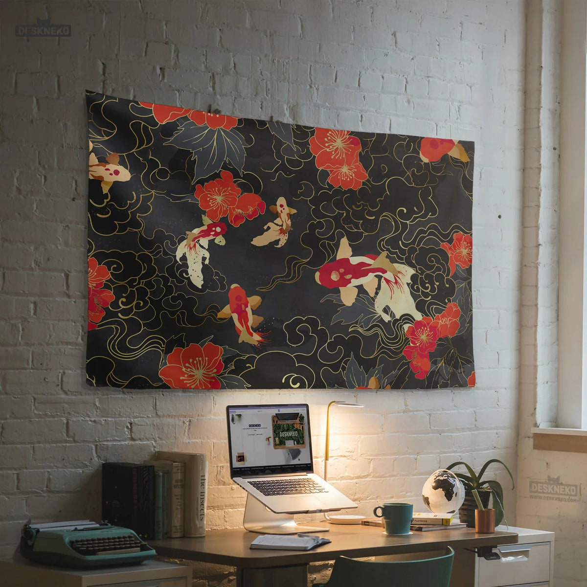 Koi Fish Wall Tapestry - Deskneko