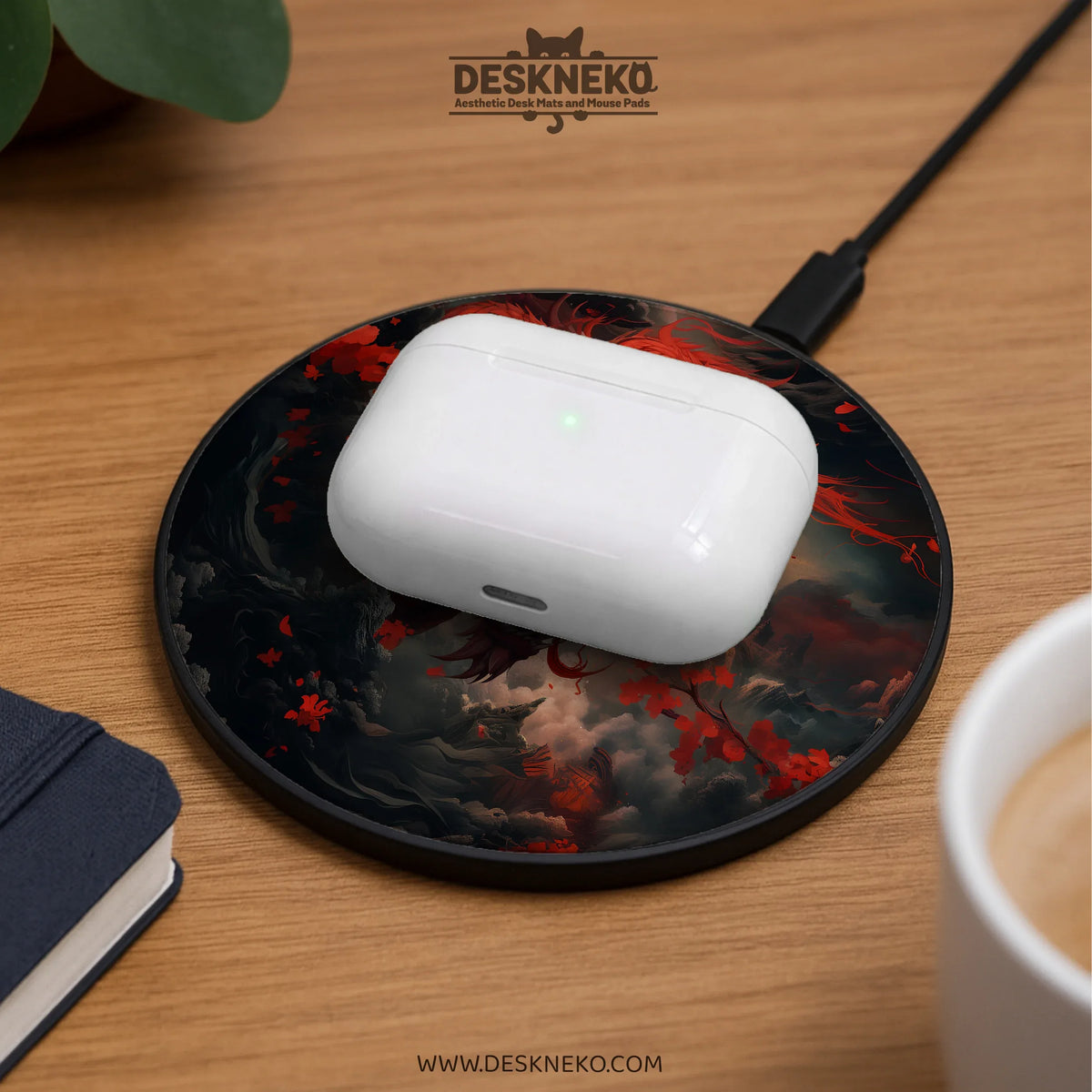 Red Dragon Wireless Charger - Deskneko