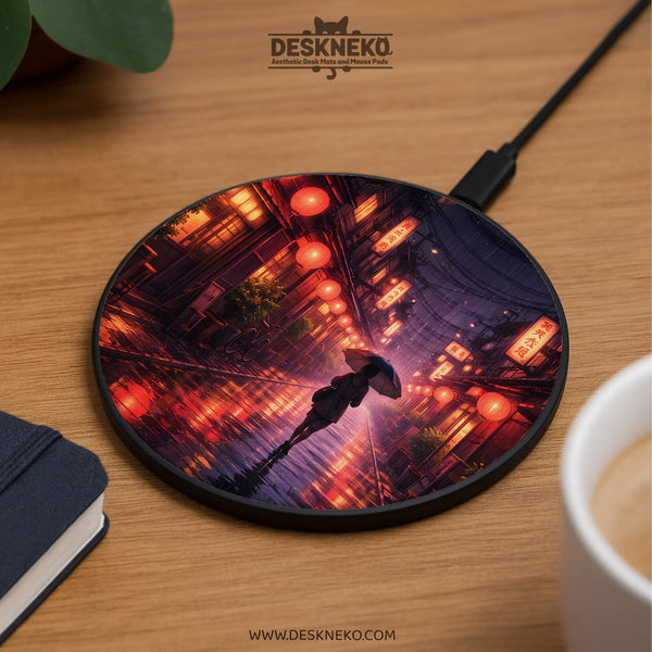 Tokyo Lantern Rain Wireless Charger - Deskneko