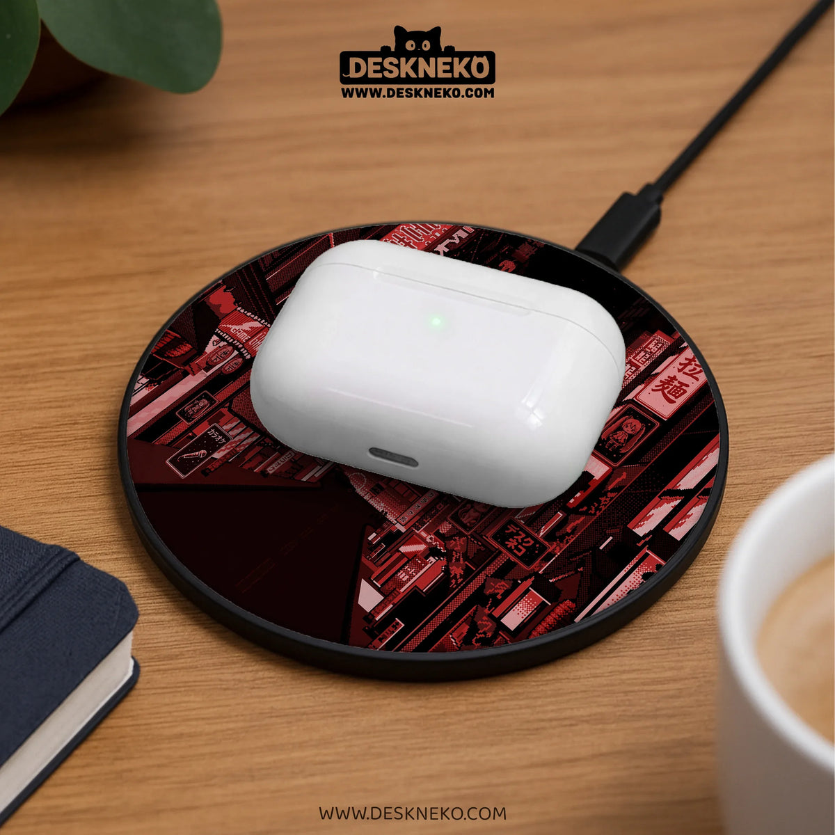Tokyo Neon Wireless Charger - Deskneko