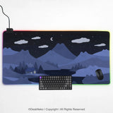 Blue Cat Hills Gaming Desk Mat Extended Mousepad - Deskneko
