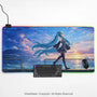 Anime Girl Landscape gaming desk mat mousepad - Deskneko