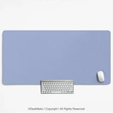 Pastel Blue Desk Mat, Periwinkle Mousepad for Clean Desk Setup - Deskneko