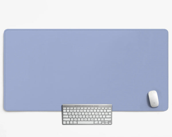 Pastel Blue Desk Mat, Periwinkle Mousepad for Clean Desk Setup - Deskneko