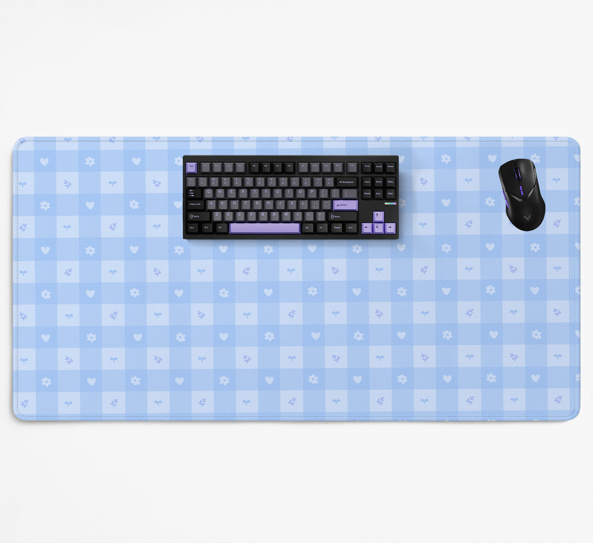 Blue Gingham Desk Mat - Desk Mat - Deskneko - Desk Mats & Mousepads