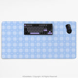 Blue Gingham Desk Mat - Desk Mat - Deskneko - Desk Mats & Mousepads