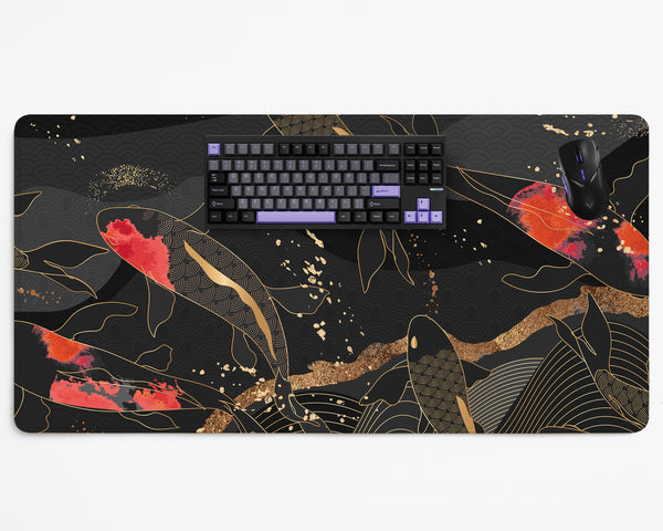 Koi Waves Desk Mat - Desk Mat - Deskneko - Desk Mats & Mousepads