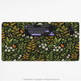 Dark Botanical Desk Mat - Desk Mat - Deskneko - Desk Mats & Mousepads