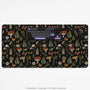 Dark Botanical Desk Mat Mousepad - Desk Mat - Deskneko - Desk Mats & Mousepads