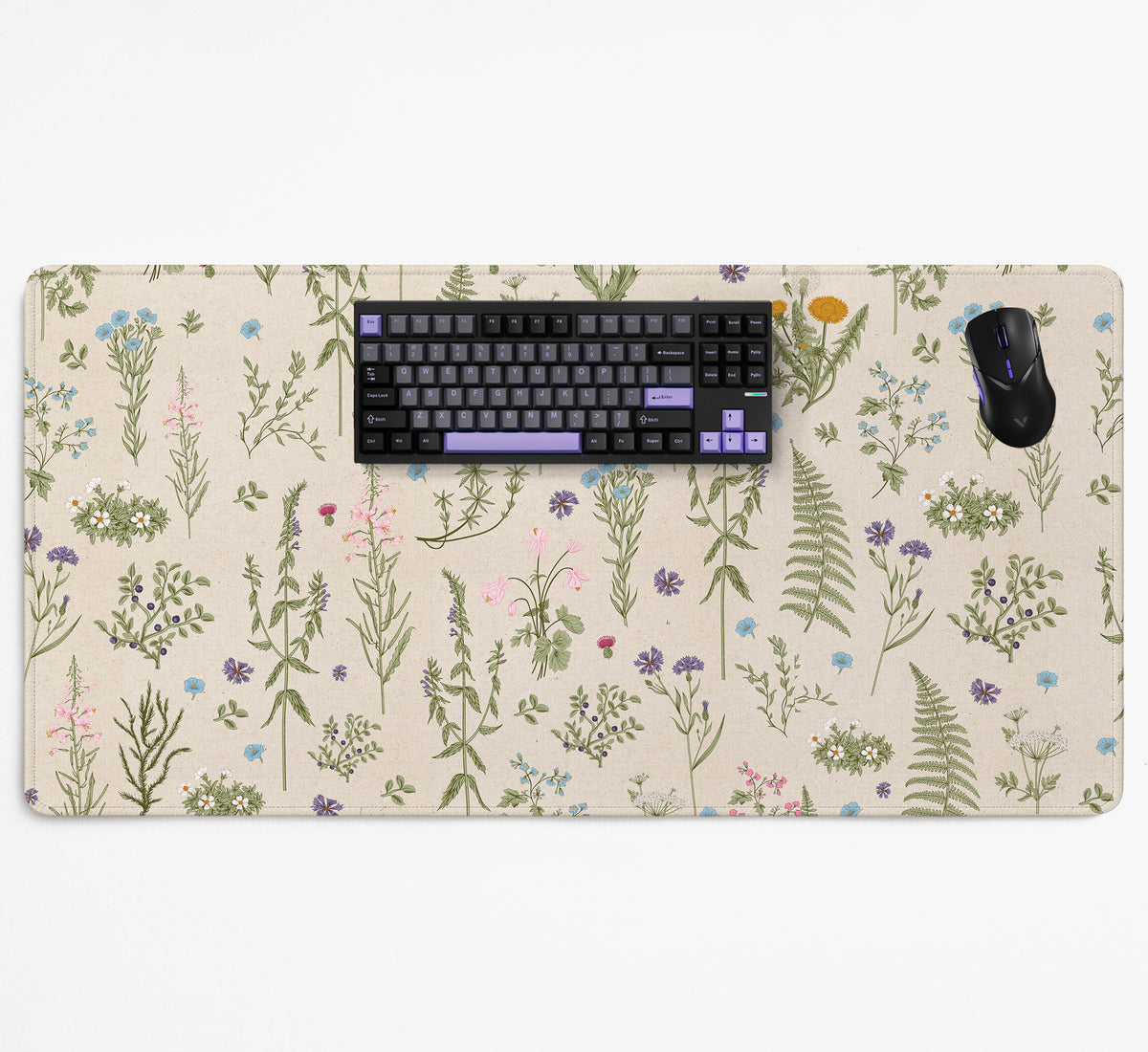 Wildflower Pattern Desk Mat - Desk Mat - Deskneko - Desk Mats & Mousepads