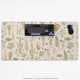 Wildflower Pattern Desk Mat - Desk Mat - Deskneko - Desk Mats & Mousepads
