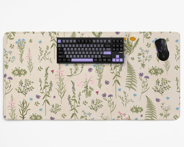 Wildflower Pattern Desk Mat - Desk Mat - Deskneko - Desk Mats & Mousepads