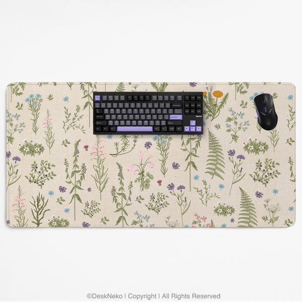 Wildflower Pattern Desk Mat - Desk Mat - Deskneko - Desk Mats & Mousepads