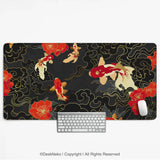 Koi Fish Desk Mat Mousepad - Deskneko