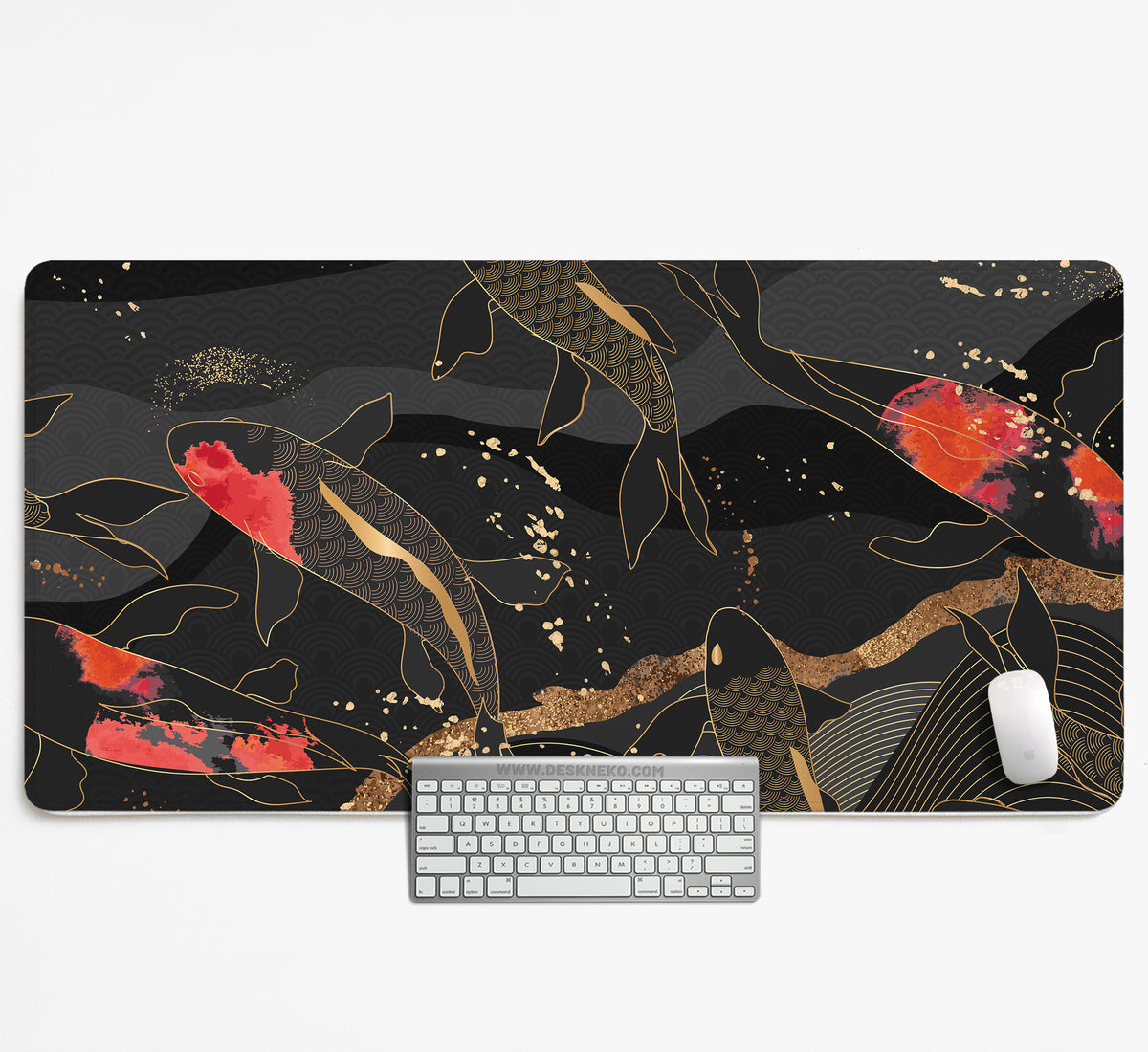 Koi Fish Art Desk Mat Mousepad - Desk Mat - Deskneko - Desk Mats & Mousepads