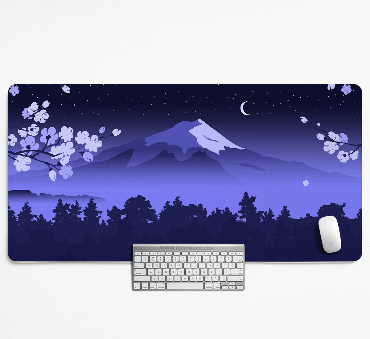 Blue Mount Fuji Desk Mat Mousepad - Desk Mat - Deskneko - Desk Mats & Mousepads
