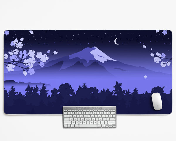 Blue Mount Fuji Desk Mat Mousepad - Desk Mat - Deskneko - Desk Mats & Mousepads