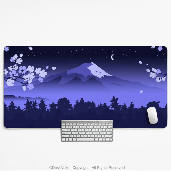 Blue Mount Fuji Desk Mat Mousepad - Desk Mat - Deskneko - Desk Mats & Mousepads