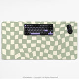 Green Checker Desk Mat - Desk Mat - Deskneko - Desk Mats & Mousepads