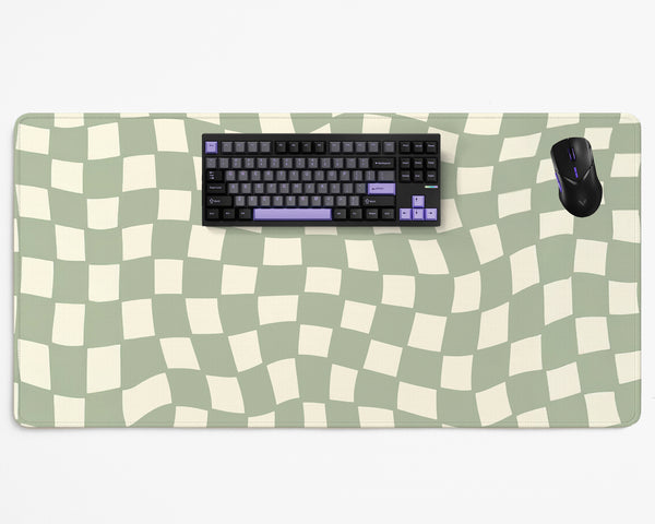 Green Checker Desk Mat - Desk Mat - Deskneko - Desk Mats & Mousepads