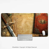 Fantasy Map Deskmat Mousepad, - Deskneko