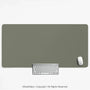 Eucalyptus Sage Desk Mat, Minimalist Extended Mousepad, Waterproof - Deskneko