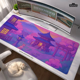 Sakura Gaming Desk Mat Mousepad - Deskneko
